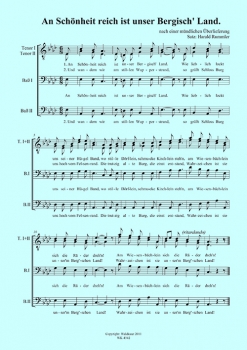 Bergisches Lied SATB und TTBB